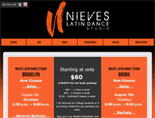Tablet Screenshot of nievesdancestudio.com